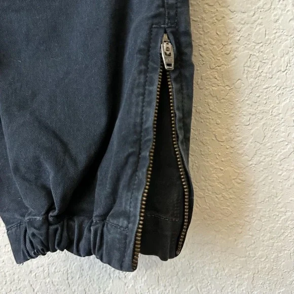 Nili Lotan Pants Womens Dark Navy French military Cropped zipper NWT